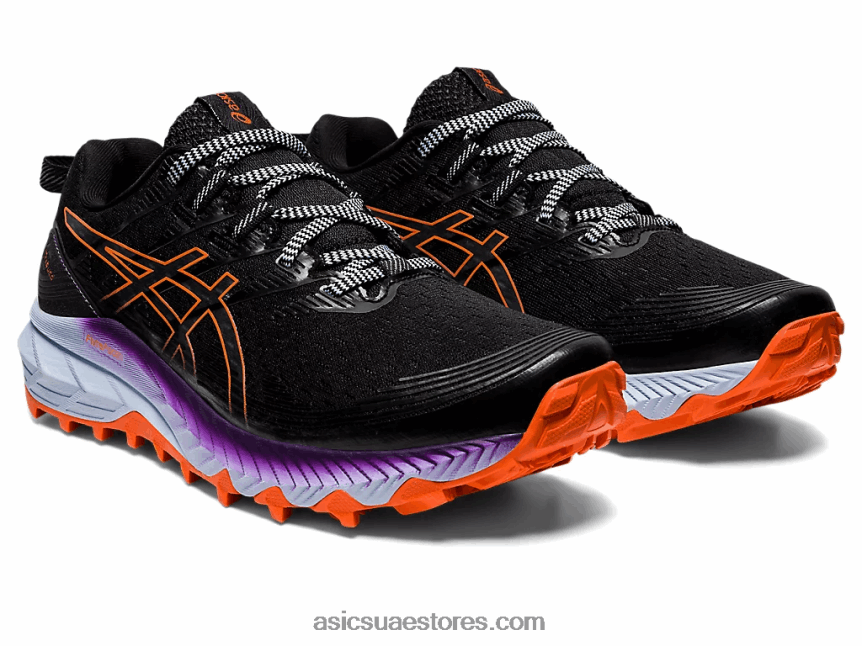 Asics أسود / نوفا برتقالي جل ترابوكو 10 2N24DJ2880