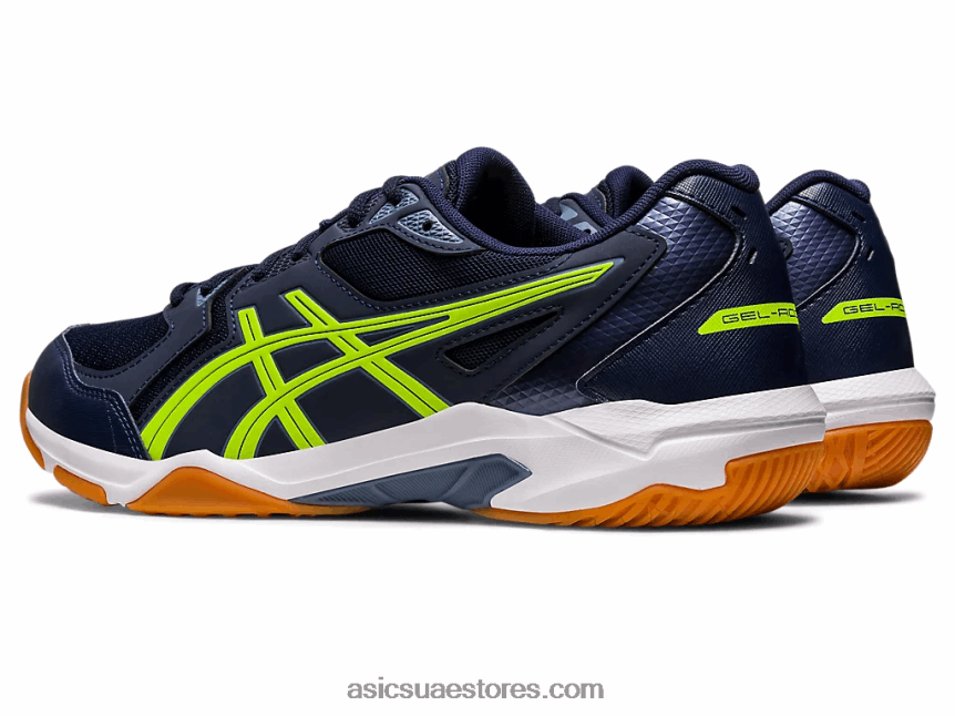 Asics منتصف الليل / أخضر خطر صاروخ جل 10 عريض 2N24DJ442