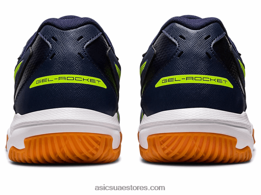 Asics منتصف الليل / أخضر خطر صاروخ جل 10 عريض 2N24DJ442