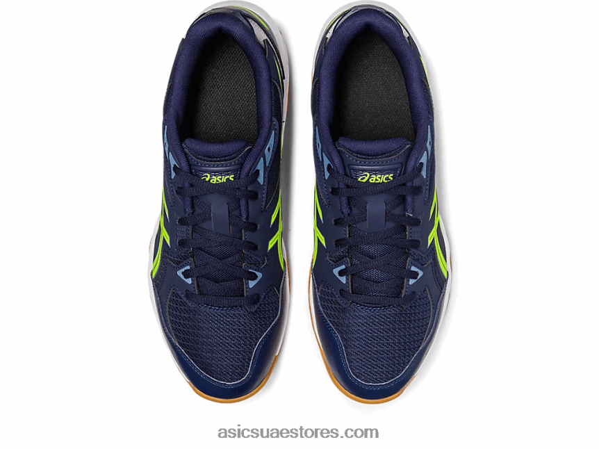 Asics منتصف الليل / أخضر خطر صاروخ جل 10 عريض 2N24DJ442