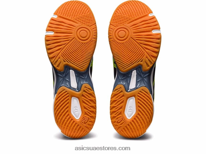 Asics منتصف الليل / أخضر خطر صاروخ جل 10 عريض 2N24DJ442