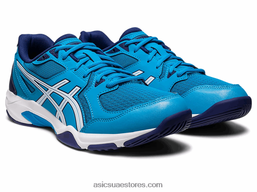 Asics الجزيرة أزرق / أبيض صاروخ جل 10 2N24DJ461