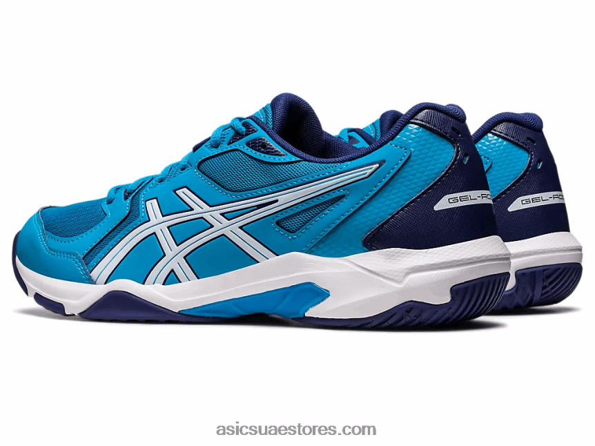 Asics الجزيرة أزرق / أبيض صاروخ جل 10 2N24DJ461