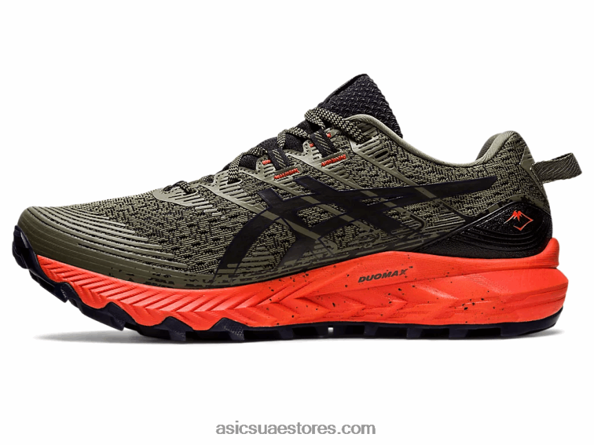 Asics عباءة خضراء / منتصف الليل جل ترابوكو 10 2N24DJ599