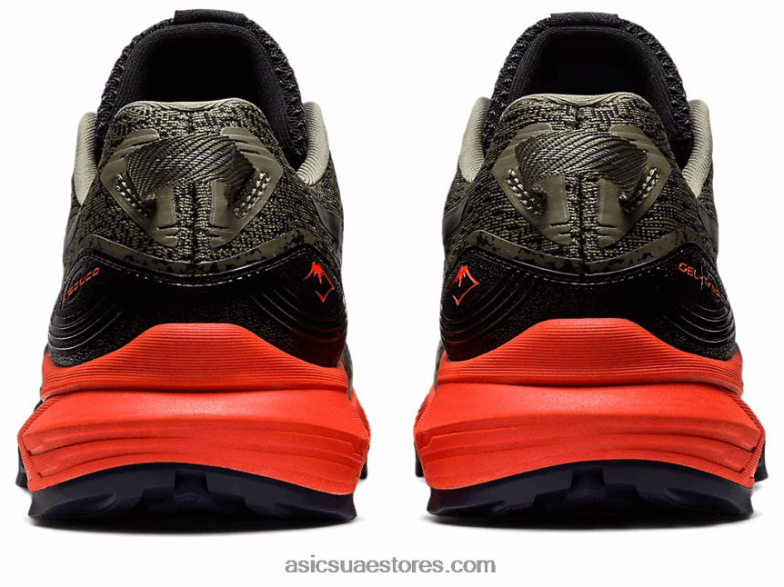 Asics عباءة خضراء / منتصف الليل جل ترابوكو 10 2N24DJ599