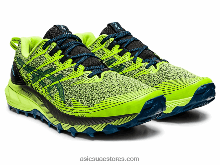 Asics خطر أخضر / أسود جل ترابوكو 10 2N24DJ655