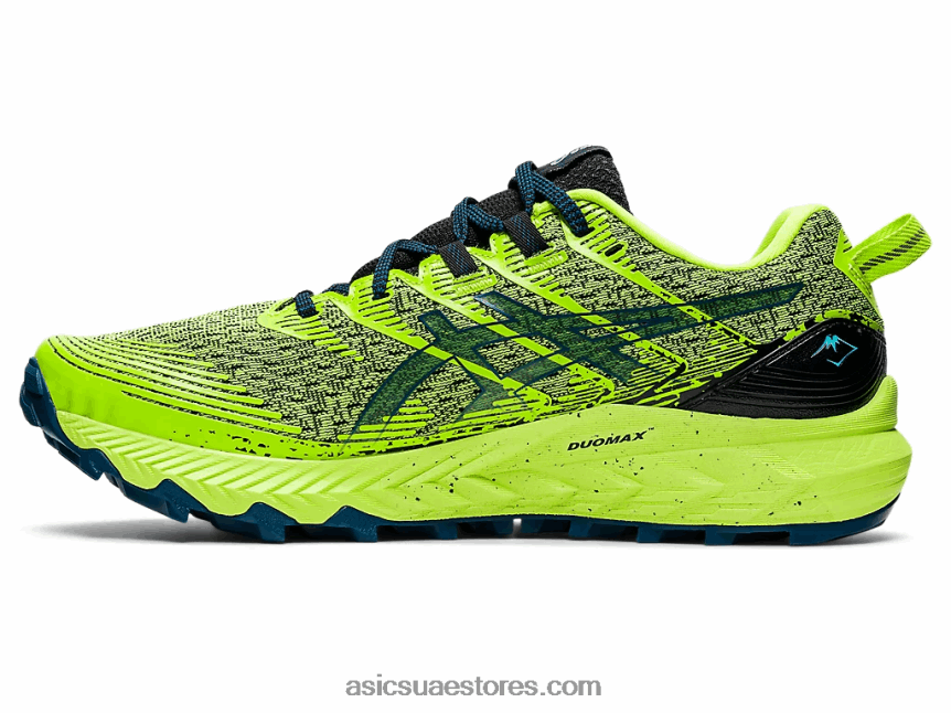 Asics خطر أخضر / أسود جل ترابوكو 10 2N24DJ655