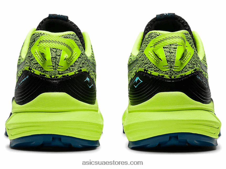 Asics خطر أخضر / أسود جل ترابوكو 10 2N24DJ655