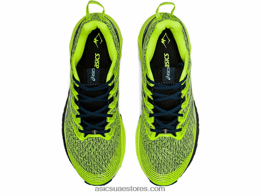 Asics خطر أخضر / أسود جل ترابوكو 10 2N24DJ655