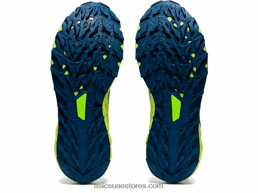 Asics خطر أخضر / أسود جل ترابوكو 10 2N24DJ655