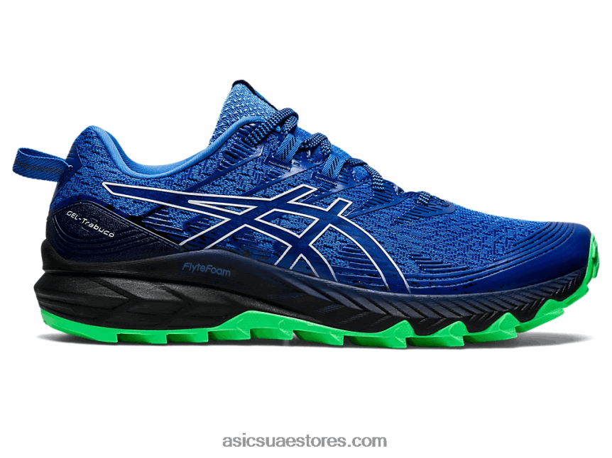 Asics ساحل أزرق / أبيض جل ترابوكو 10 2N24DJ960