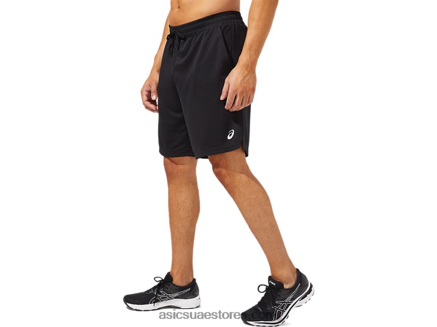 Asics أسود الأداء الرجال 10in الأساسية قصيرة 2N24DJ2091