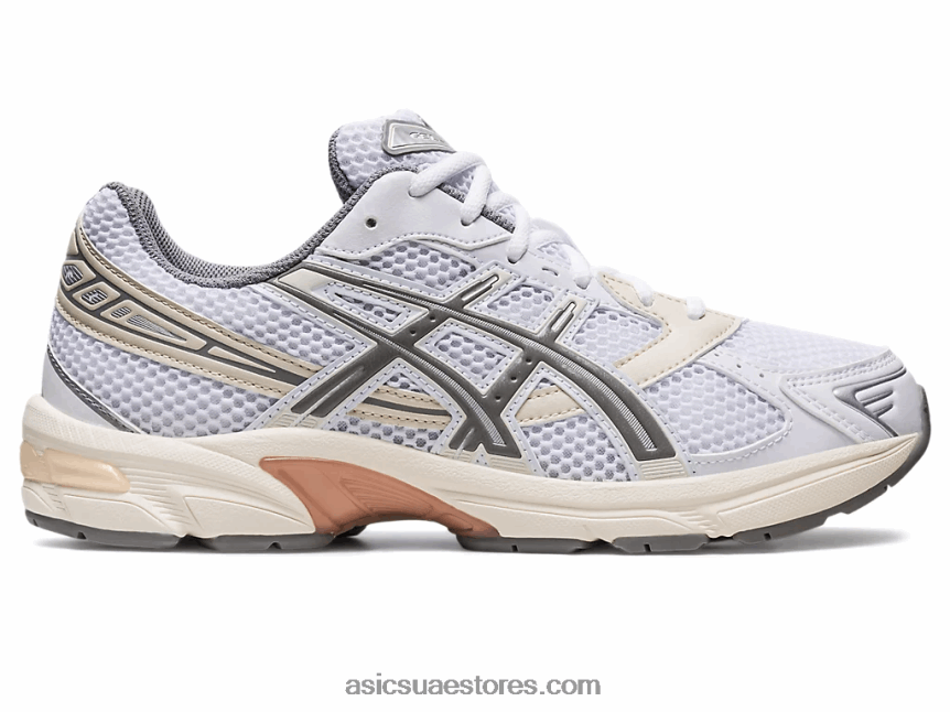 Asics أبيض / رمادي طيني جل 1130 2N24DJ167