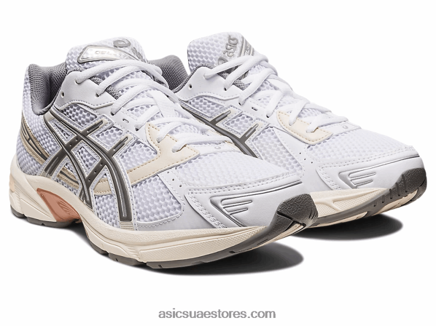 Asics أبيض / رمادي طيني جل 1130 2N24DJ167