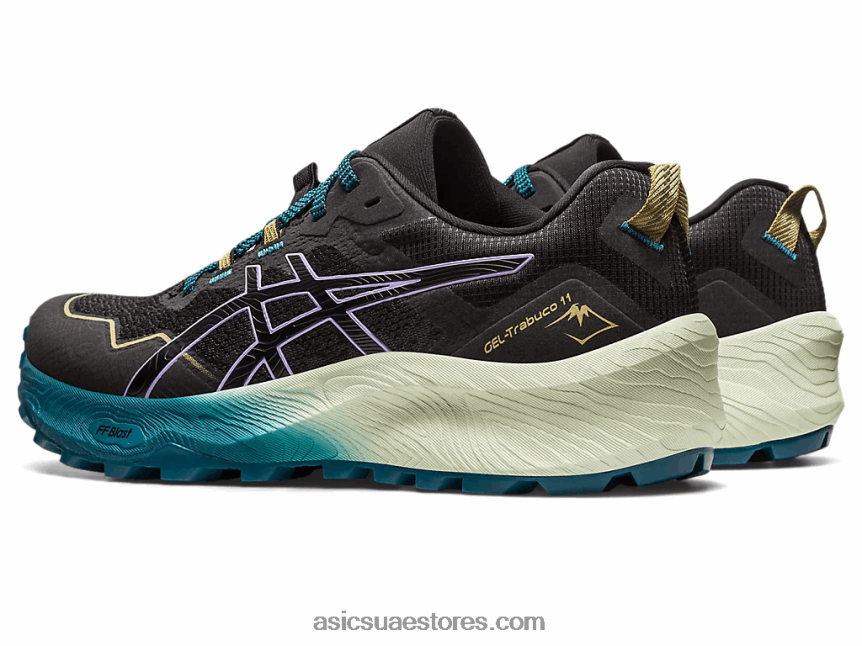 Asics أسود / بنفسجي رقمي جل ترابوكو 11 2N24DJ2333