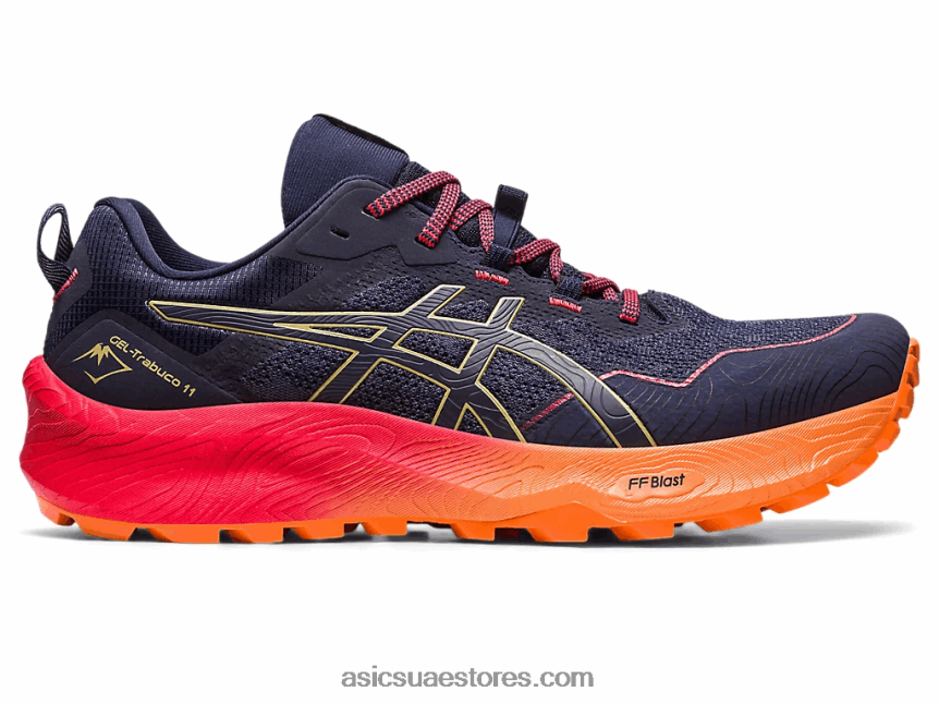 Asics أزرق نيلي / زيت زيتون جل ترابوكو 11 2N24DJ250