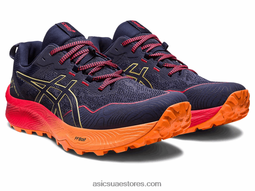 Asics أزرق نيلي / زيت زيتون جل ترابوكو 11 2N24DJ250