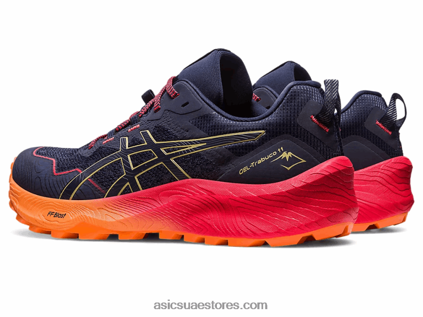 Asics أزرق نيلي / زيت زيتون جل ترابوكو 11 2N24DJ250