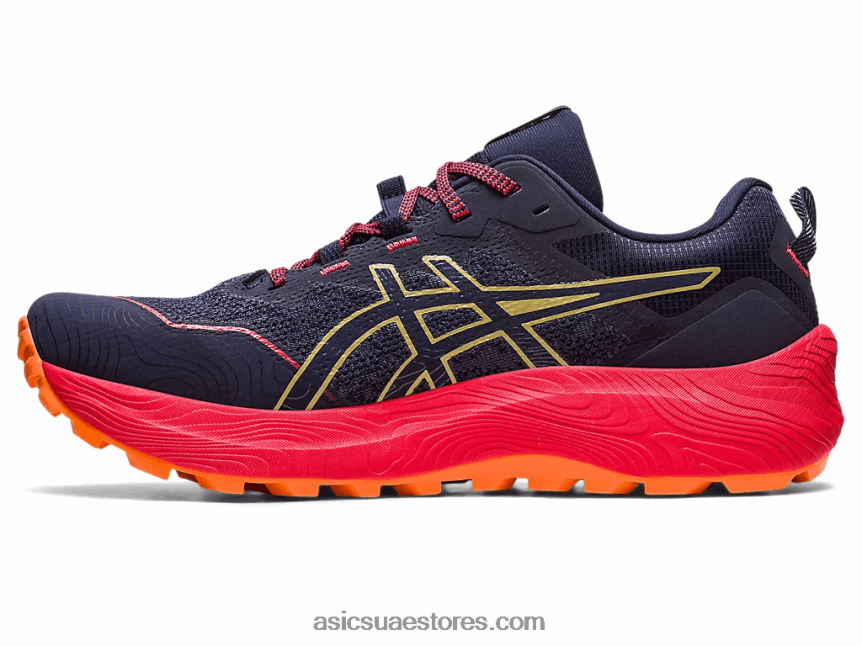 Asics أزرق نيلي / زيت زيتون جل ترابوكو 11 2N24DJ250