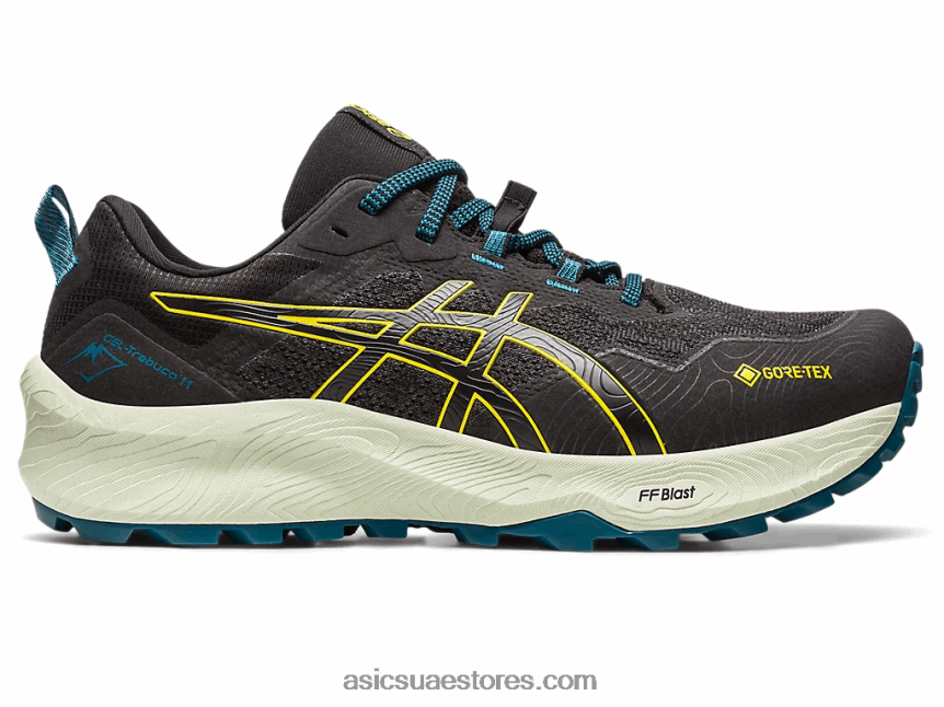 Asics أسود / أصفر ذهبي جل ترابوكو 11 جي تي اكس 2N24DJ53