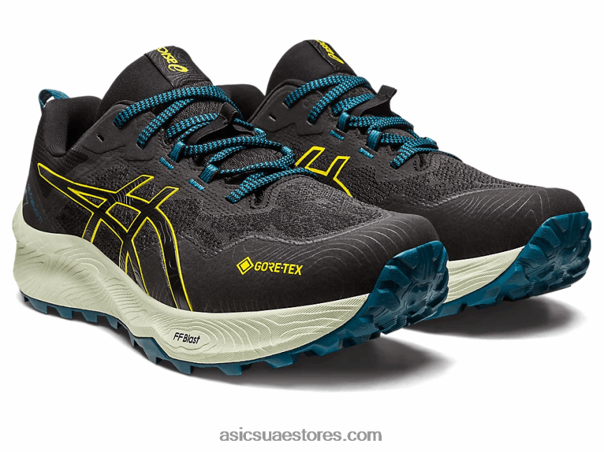 Asics أسود / أصفر ذهبي جل ترابوكو 11 جي تي اكس 2N24DJ53