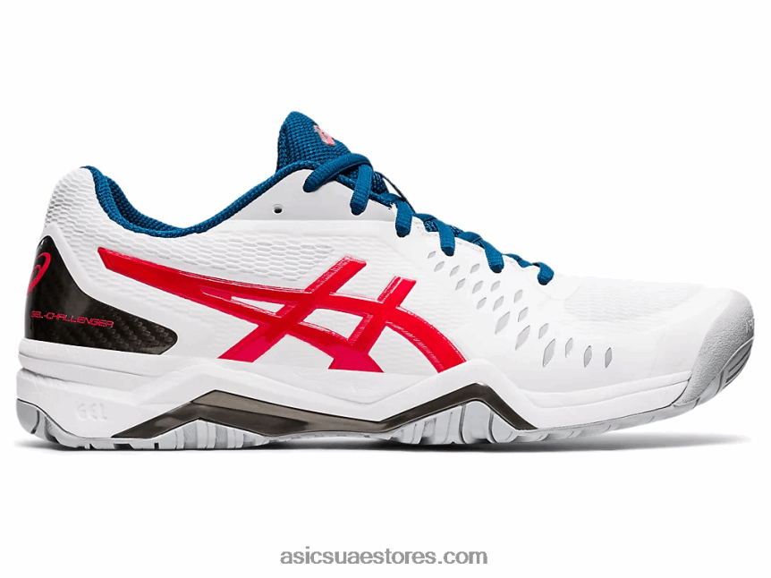 Asics أبيض / أحمر كلاسيكي جل شالنجر 12 2N24DJ1949