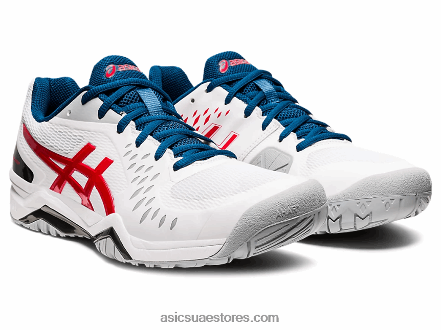 Asics أبيض / أحمر كلاسيكي جل شالنجر 12 2N24DJ1949