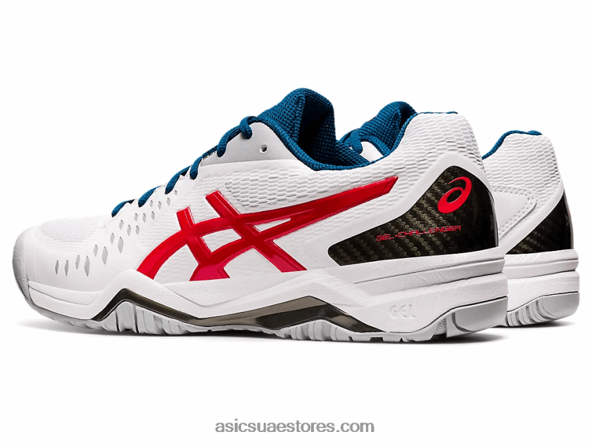 Asics أبيض / أحمر كلاسيكي جل شالنجر 12 2N24DJ1949