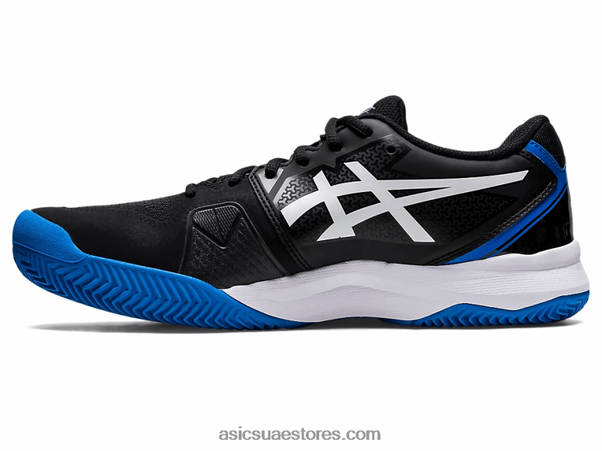 Asics أسود / أزرق كهربائي جل شالنجر 13 طين 2N24DJ1129