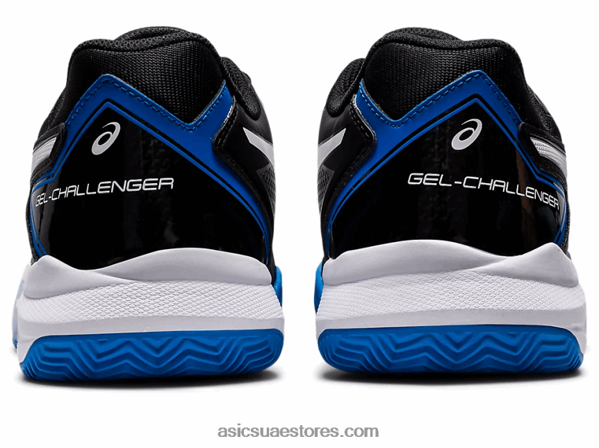 Asics أسود / أزرق كهربائي جل شالنجر 13 طين 2N24DJ1129