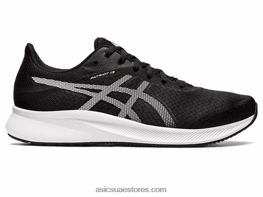 Asics أسود / أبيض باتريوت 13 واسع 2N24DJ1247