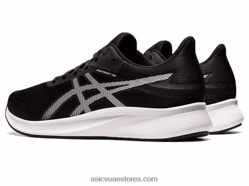 Asics أسود / أبيض باتريوت 13 واسع 2N24DJ1247