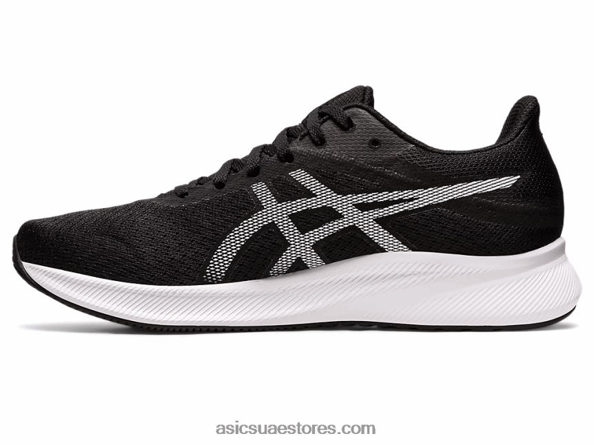 Asics أسود / أبيض باتريوت 13 واسع 2N24DJ1247