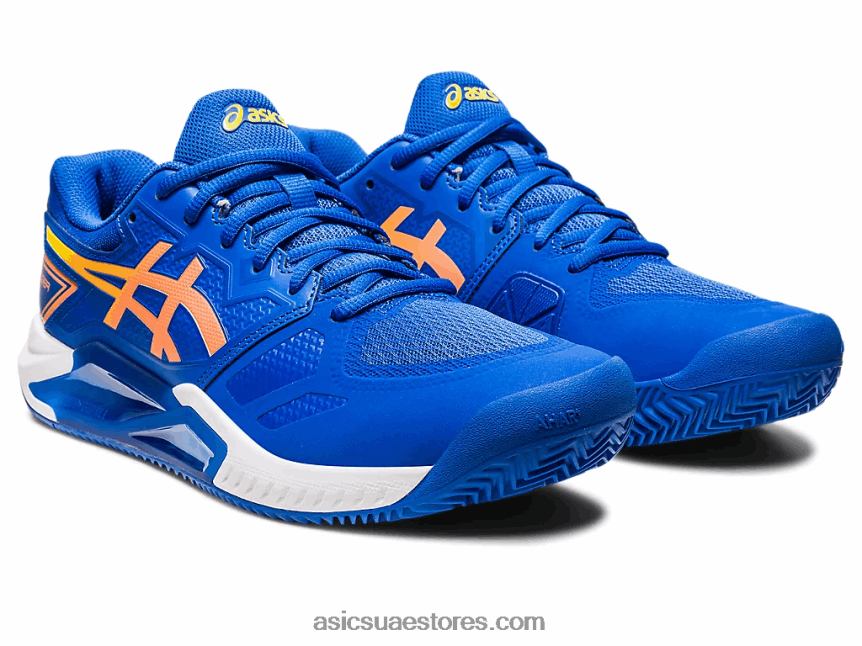 Asics تونة أزرق / خوخ شمس جل شالنجر 13 طين 2N24DJ138