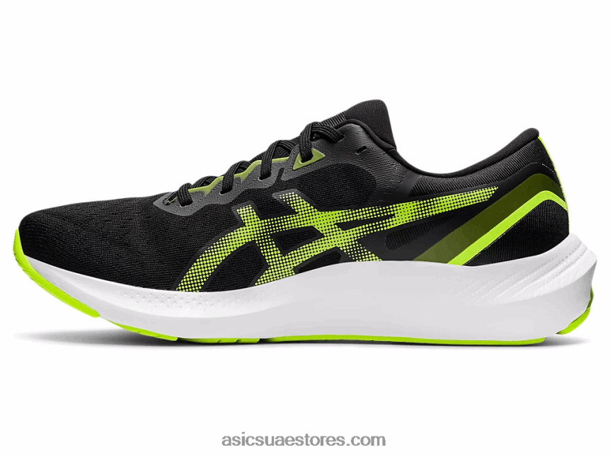 Asics أسود / أخضر خطر نبض هلام 13 2N24DJ1495