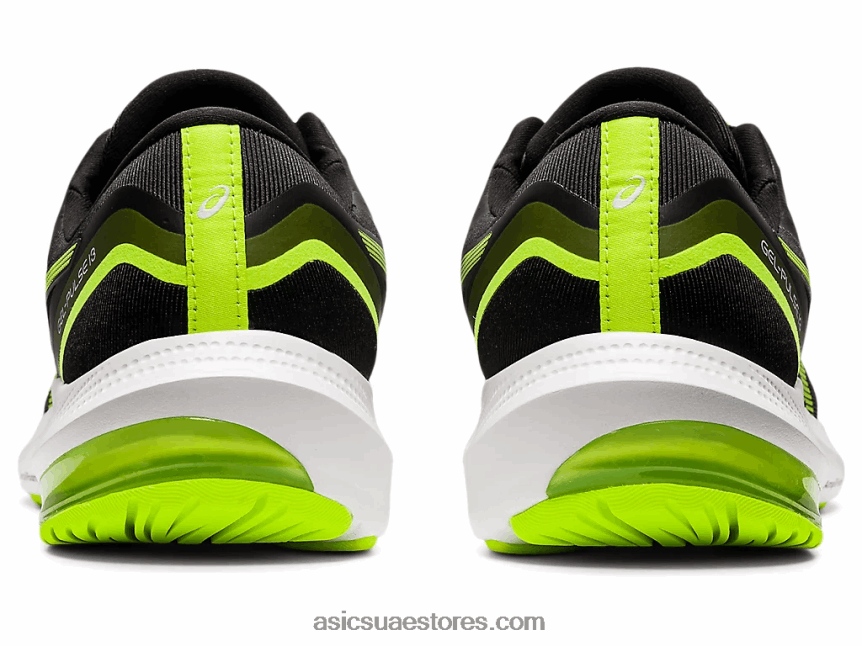Asics أسود / أخضر خطر نبض هلام 13 2N24DJ1495