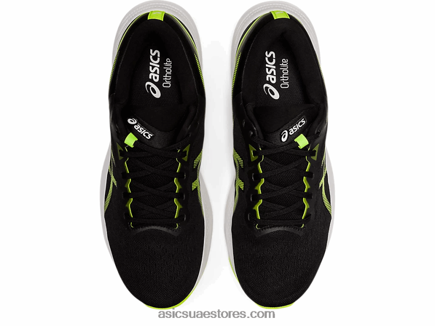 Asics أسود / أخضر خطر نبض هلام 13 2N24DJ1495