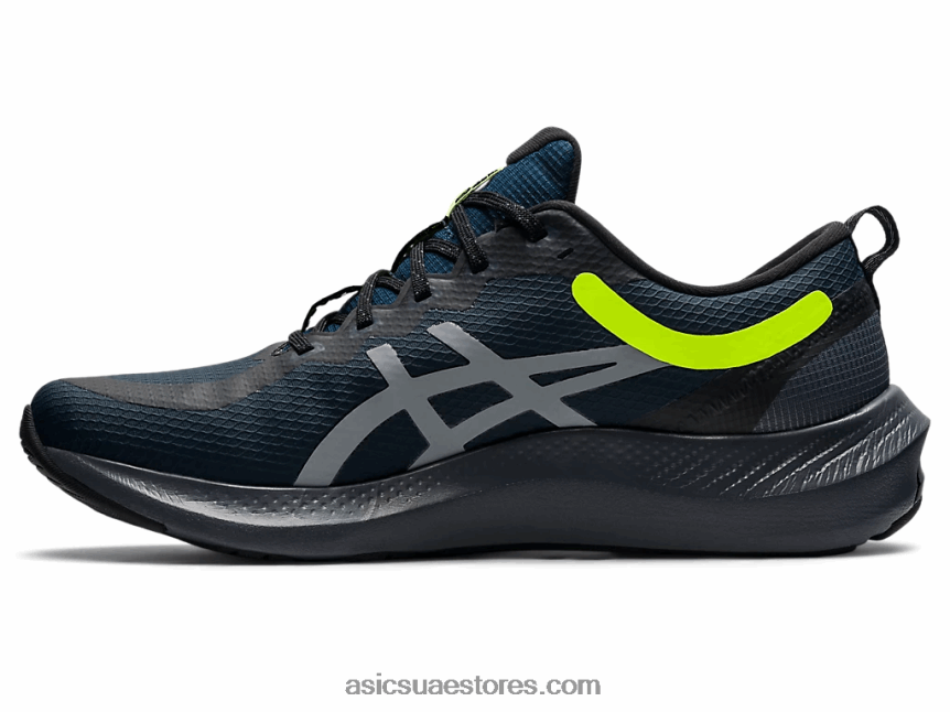 Asics أزرق فرنسي / أصفر أمان جل نبض 13 مخرز 2N24DJ1647