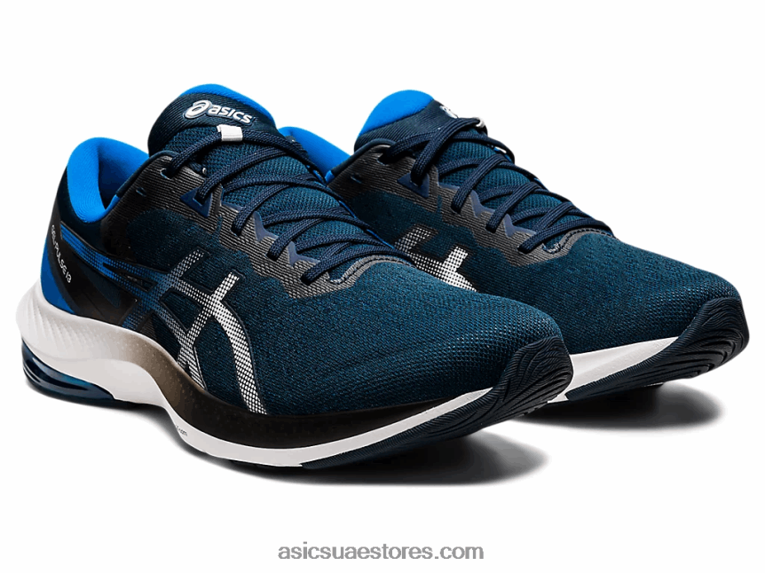 Asics أزرق فرنسي / أبيض نبض هلام 13 2N24DJ1717