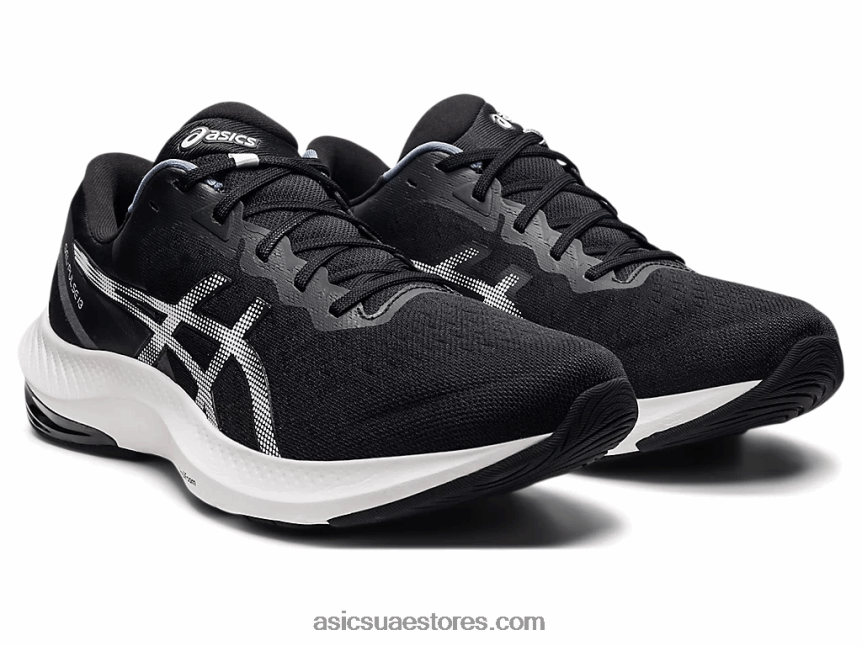 Asics أسود / أبيض نبض هلام 13 2N24DJ1719