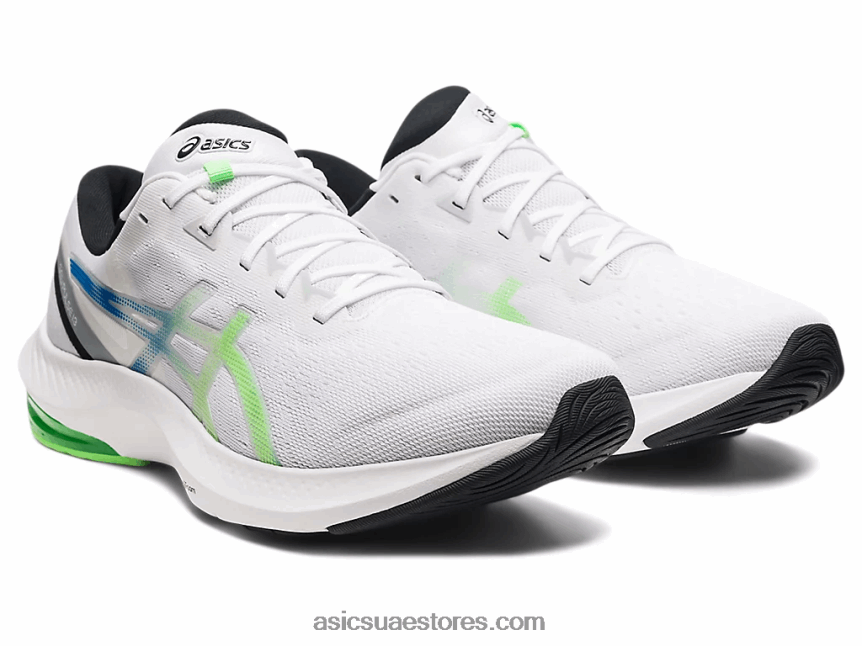 Asics أبيض / الجير مشرق نبض هلام 13 2N24DJ1727