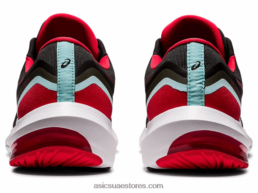 Asics أسود / أحمر كهربائي نبض هلام 13 2N24DJ1729