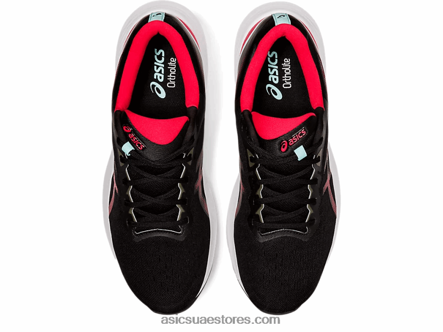 Asics أسود / أحمر كهربائي نبض هلام 13 2N24DJ1729