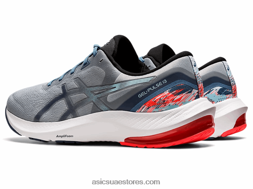 Asics بيدمونت الرمادي / الرعد الأزرق نبض هلام 13 2N24DJ1762
