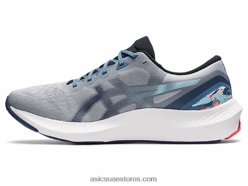 Asics بيدمونت الرمادي / الرعد الأزرق نبض هلام 13 2N24DJ1762