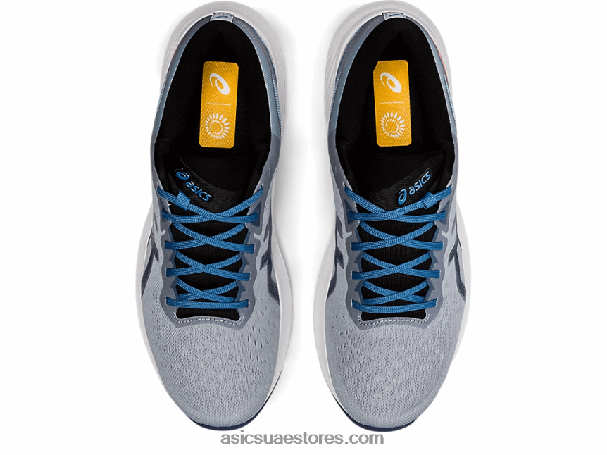 Asics بيدمونت الرمادي / الرعد الأزرق نبض هلام 13 2N24DJ1762