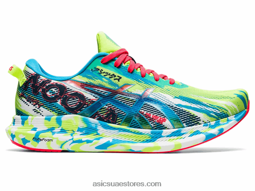Asics خطر أخضر / أكوا رقمي نوسا ثلاثي 13 2N24DJ1908