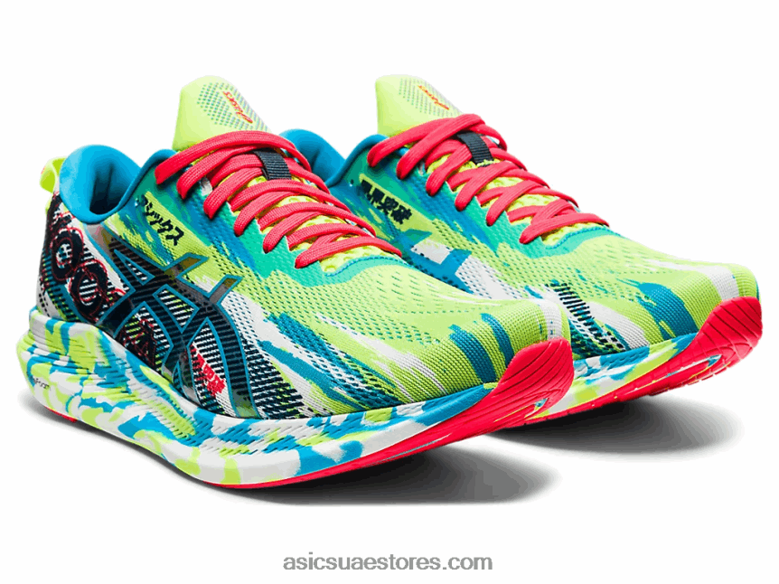 Asics خطر أخضر / أكوا رقمي نوسا ثلاثي 13 2N24DJ1908