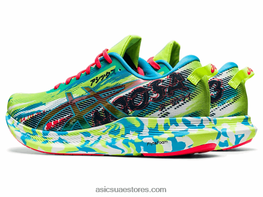 Asics خطر أخضر / أكوا رقمي نوسا ثلاثي 13 2N24DJ1908