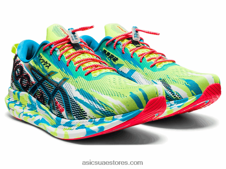 Asics خطر أخضر / أكوا رقمي نوسا ثلاثي 13 2N24DJ1908